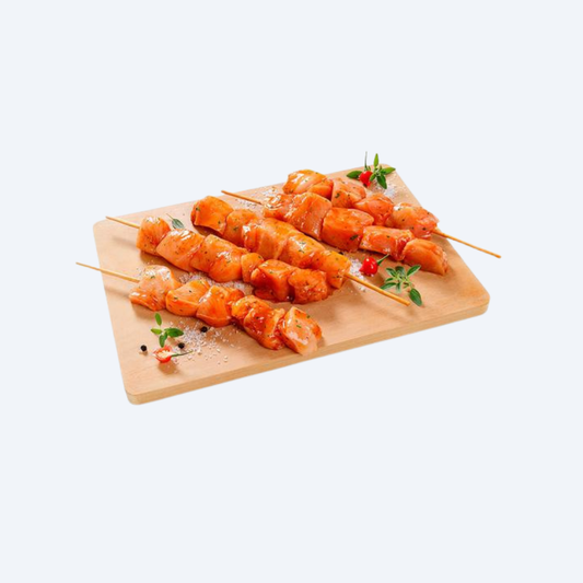 Espetinhos Artesanais de Frango com Ananas